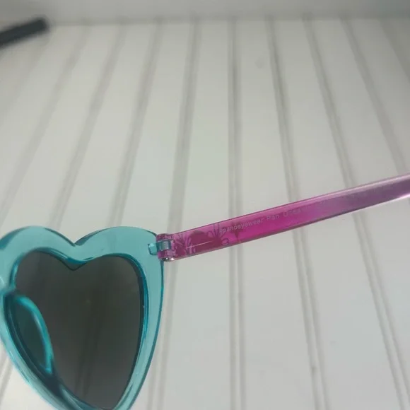 Disney Blue Heart-Shaped Sunglasses Kids Size with Purple Gradient Arms Disney Blue Heart-Shaped Sunglasses Kids Size with Purple  main image 3